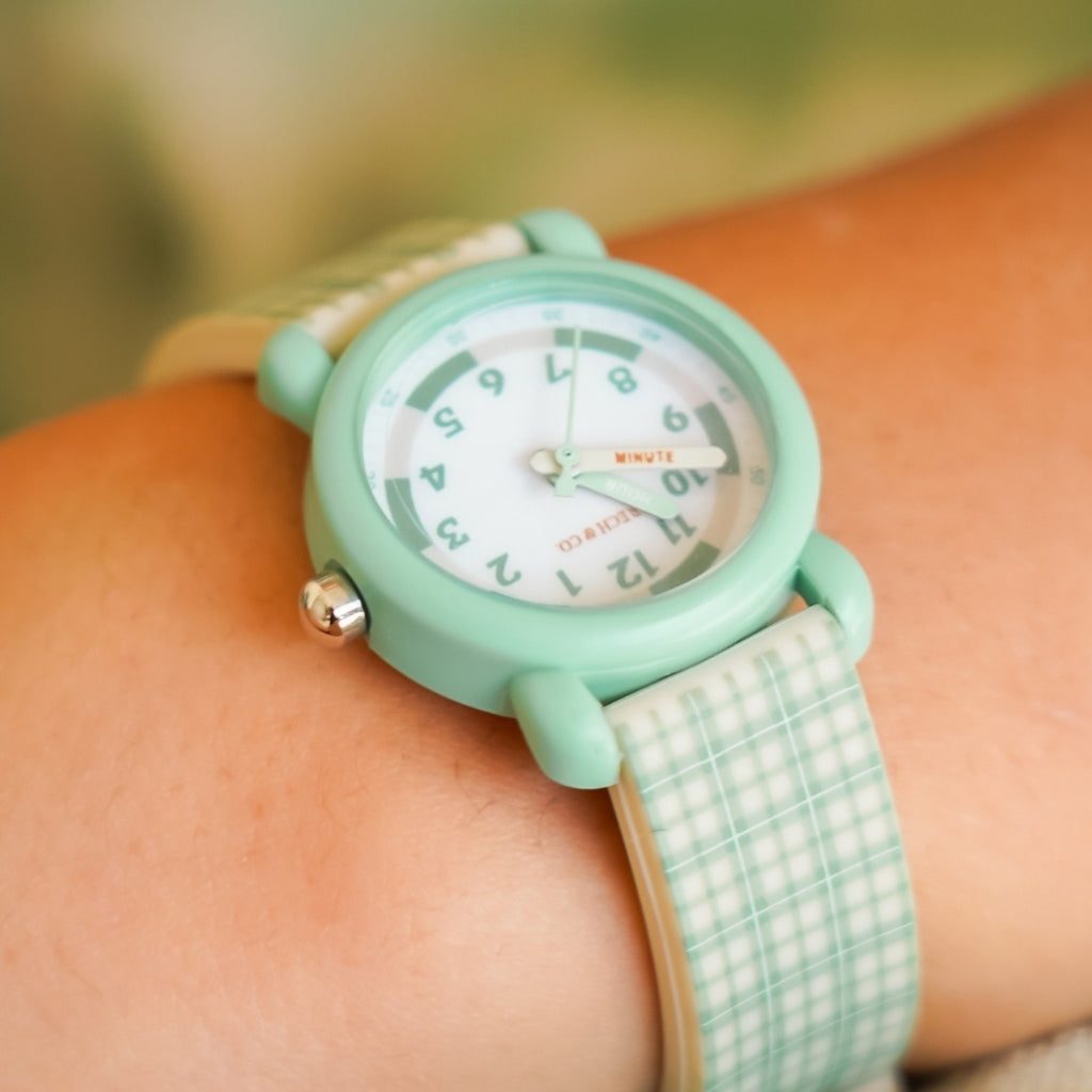 Classic Watches | Silicone + Stainless Steel | Fern Plaid - The7Letter