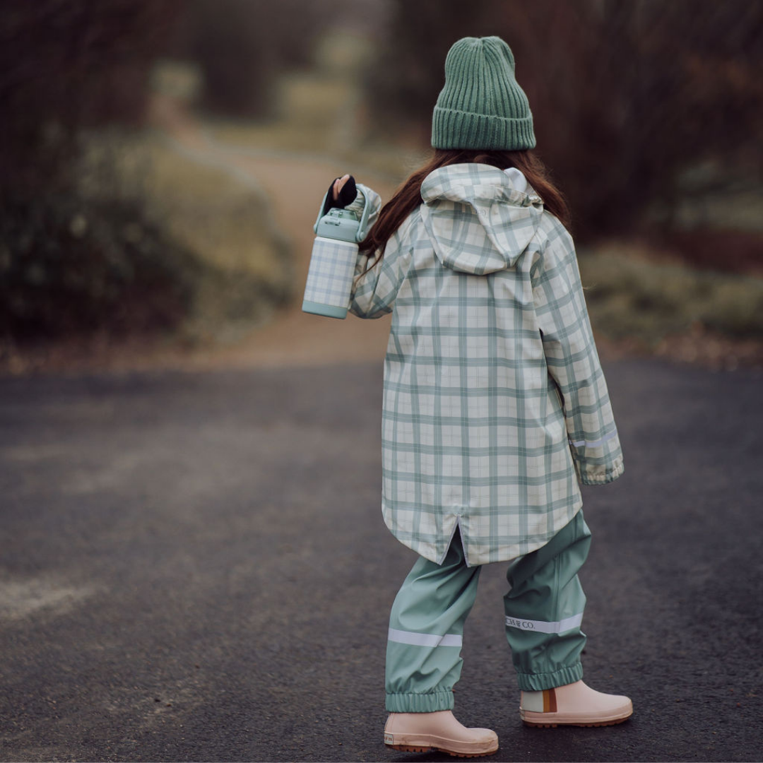 Fishtail Rain Jacket | Fern Plaid - The7Letter