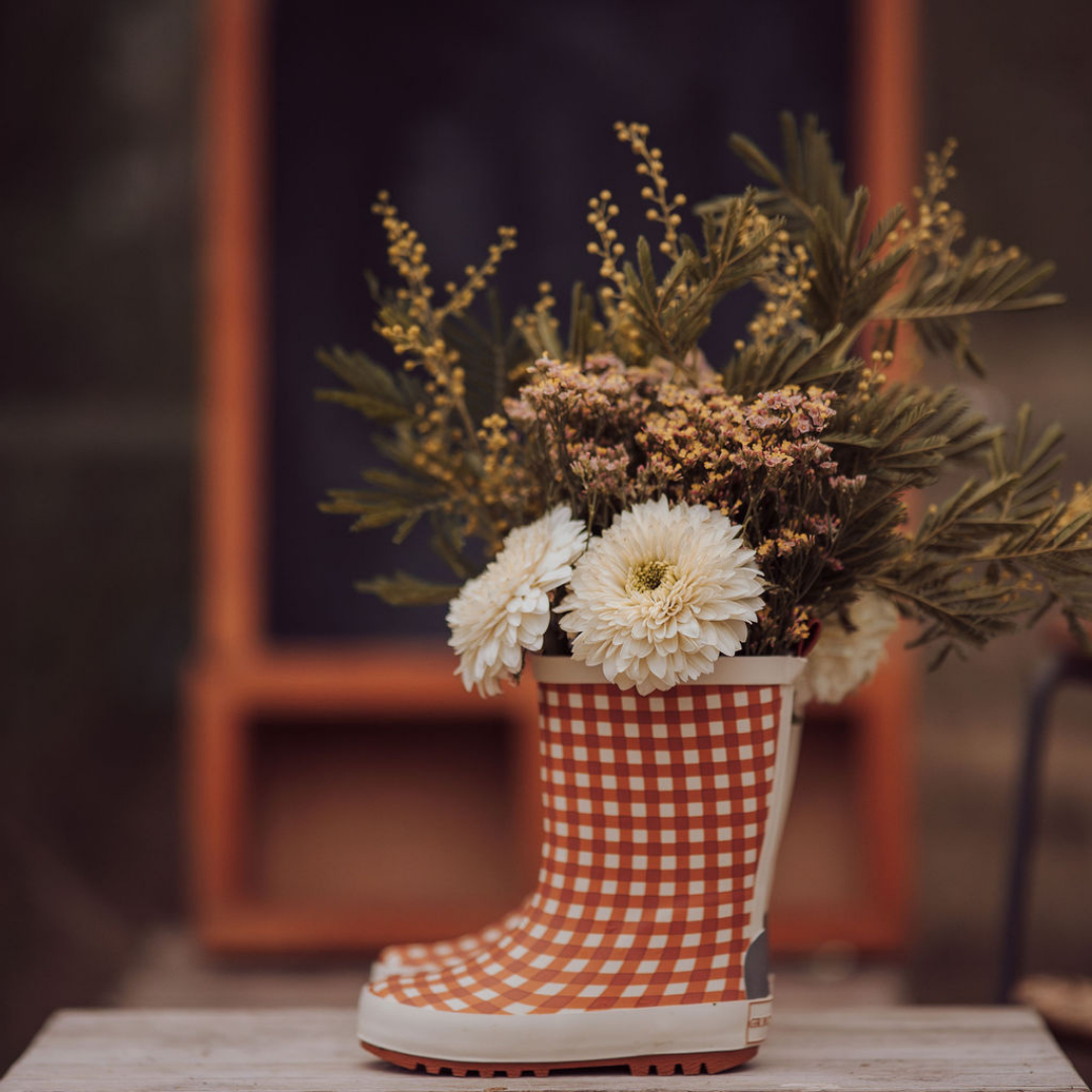 Classic Rain Boots | Sienna Gingham - The7Letter