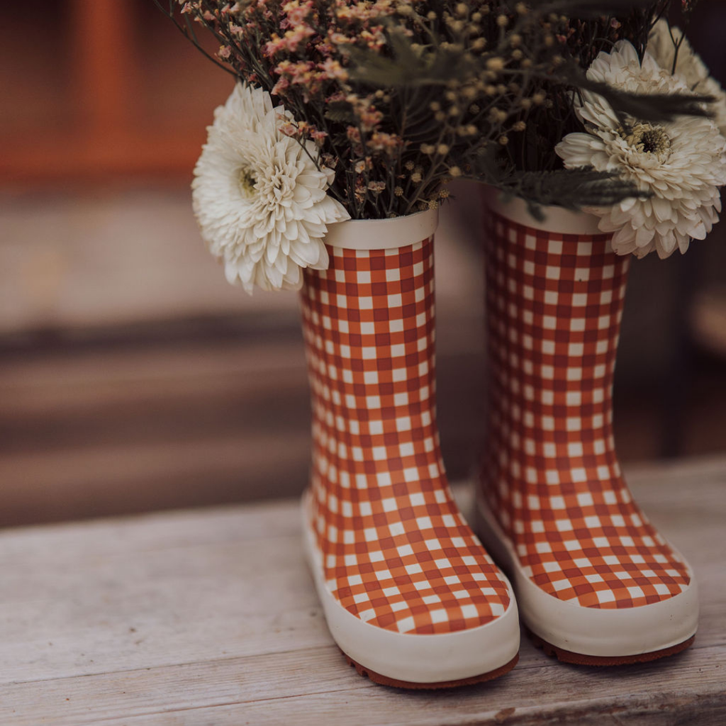 Classic Rain Boots | Sienna Gingham - The7Letter