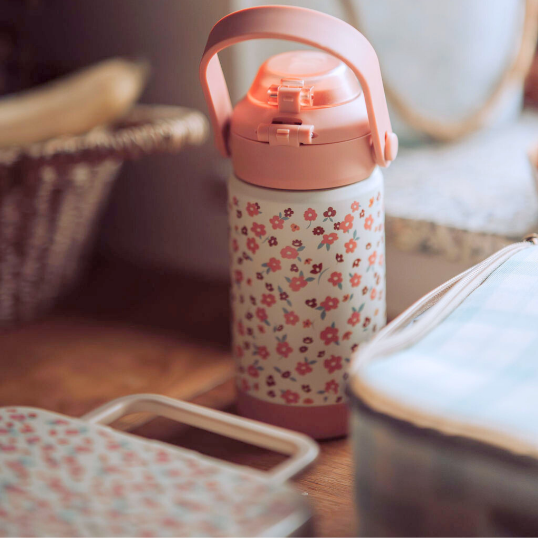 Sip + Chug 2 in 1 Thermo Water Bottle 12 oz. | Sunset Meadow - The7Letter