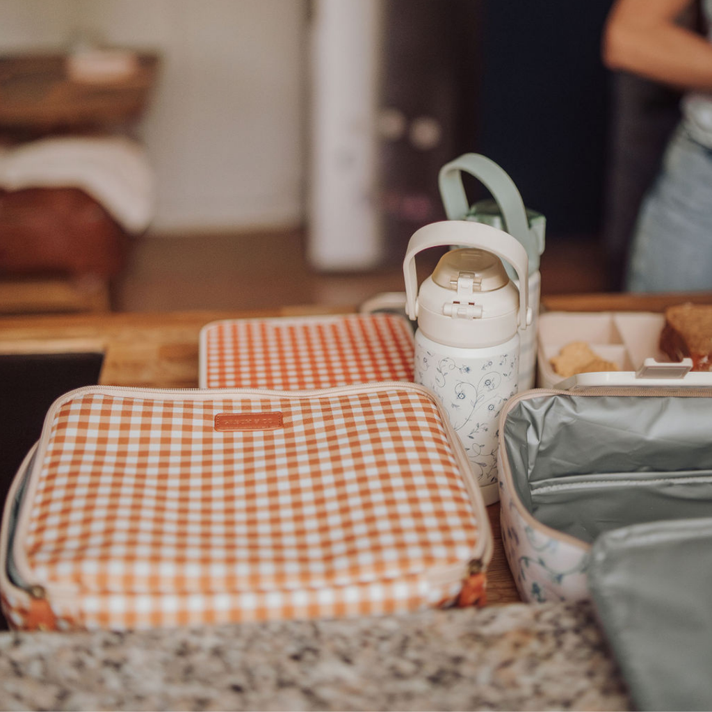 Insulated Lunch Bag | Sienna Gingham - The7Letter
