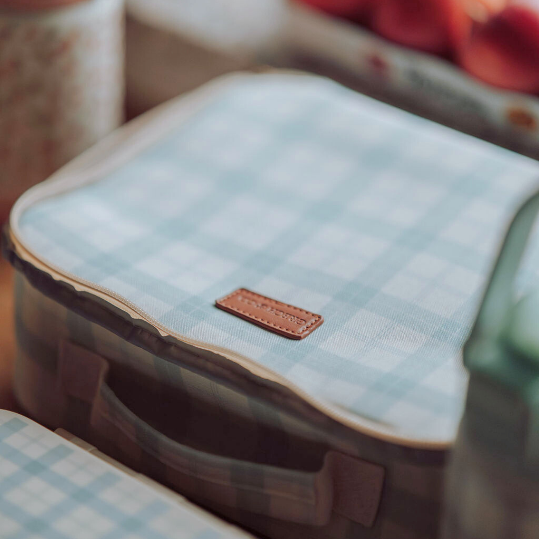 Insulated Lunch Bag | Fern Plaid - The7Letter