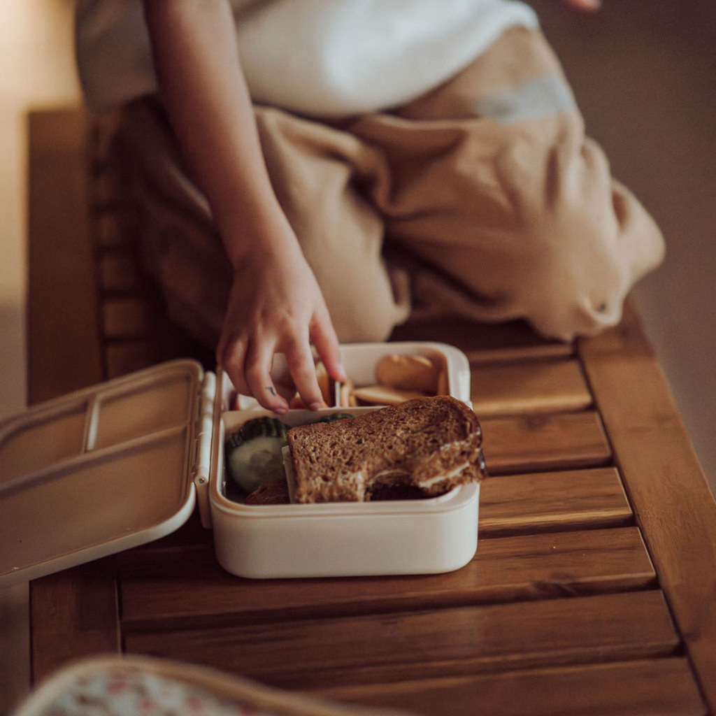 3 Compartment Leakproof Lunchbox | Sunset Meadow - The7Letter