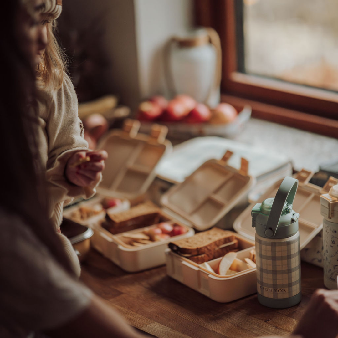 3 Compartment Leakproof Lunchbox | Sienna Gingham - The7Letter