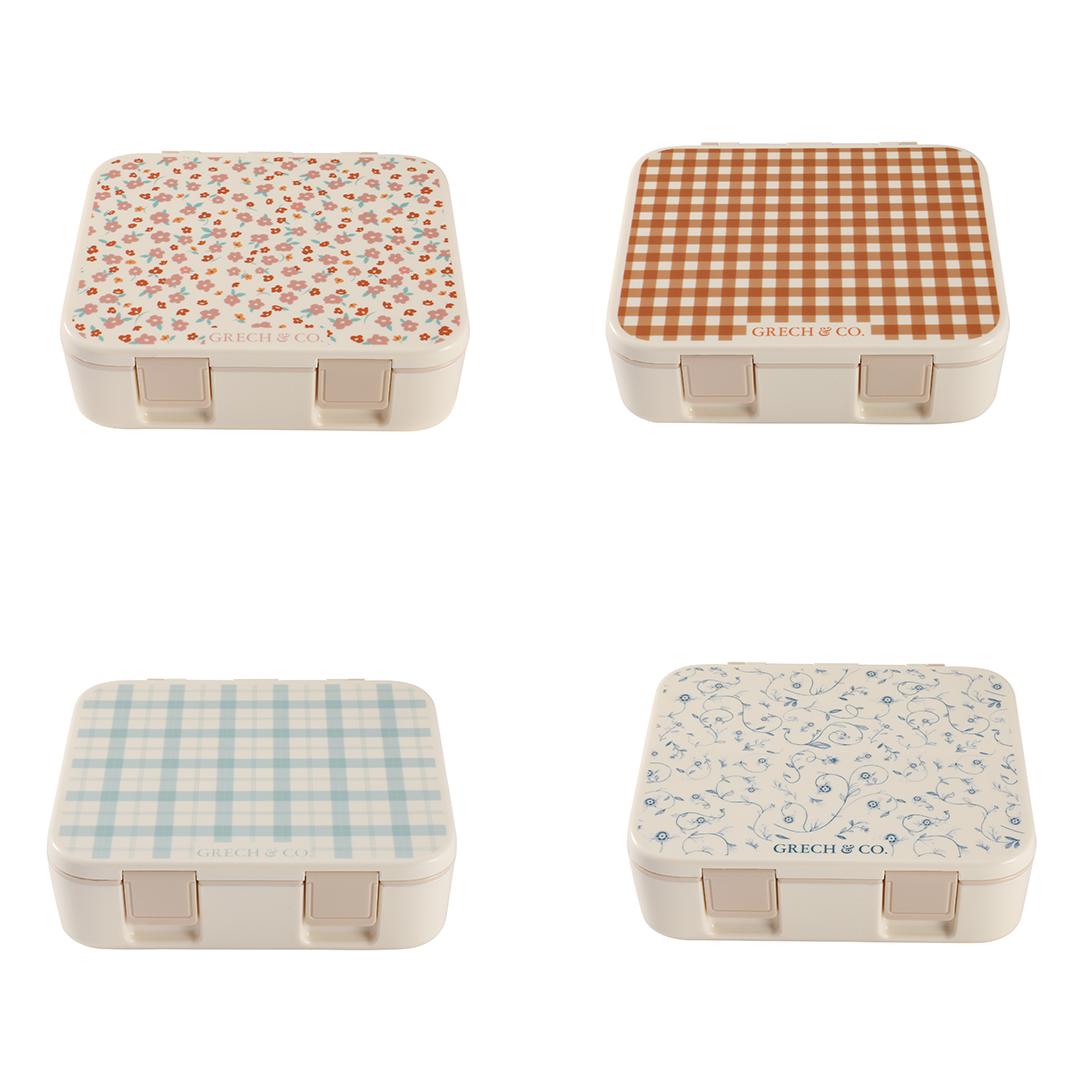 3 Compartment Leakproof Lunchbox | Sienna Gingham - The7Letter