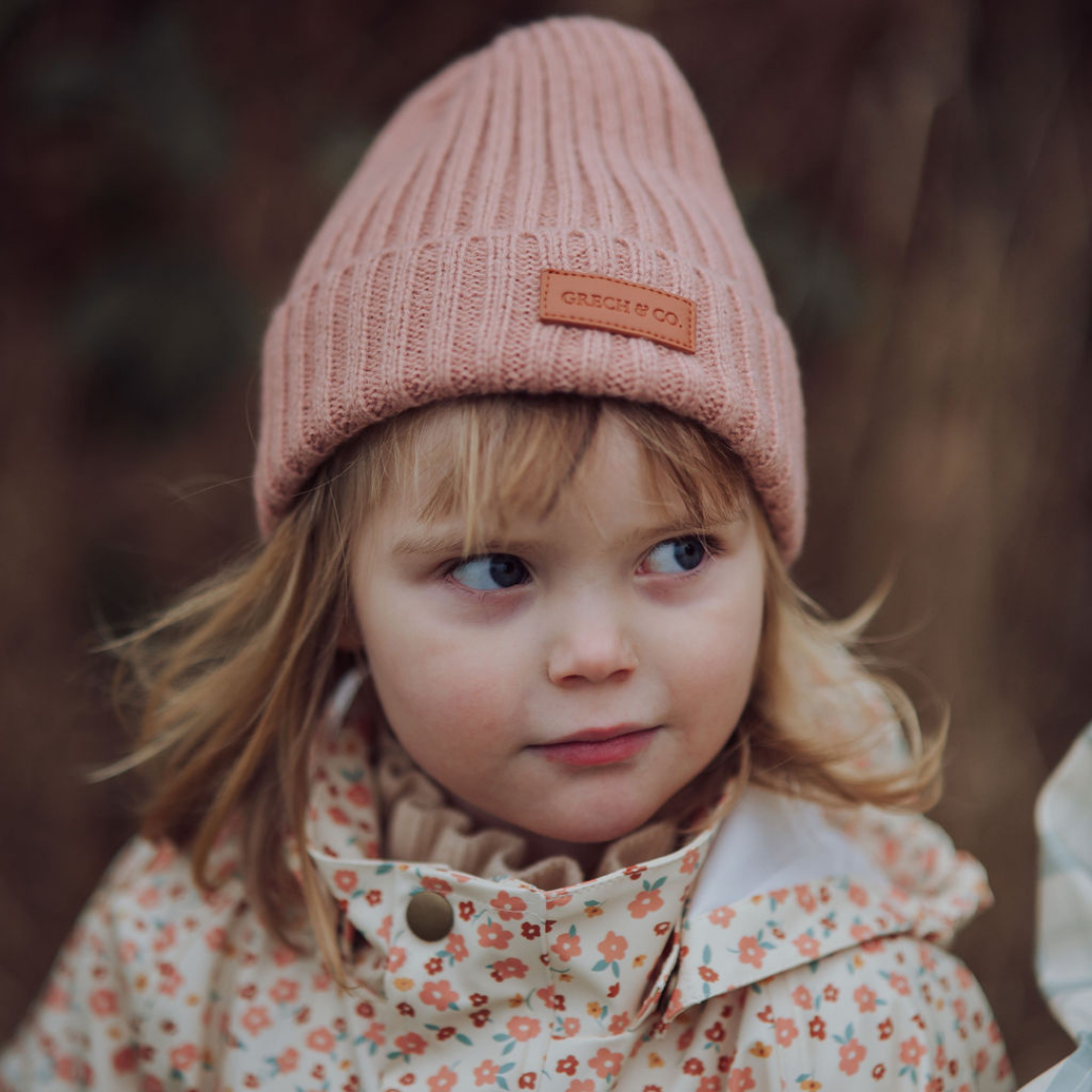 Knit Beanie Wide Rib | Sunset - The7Letter