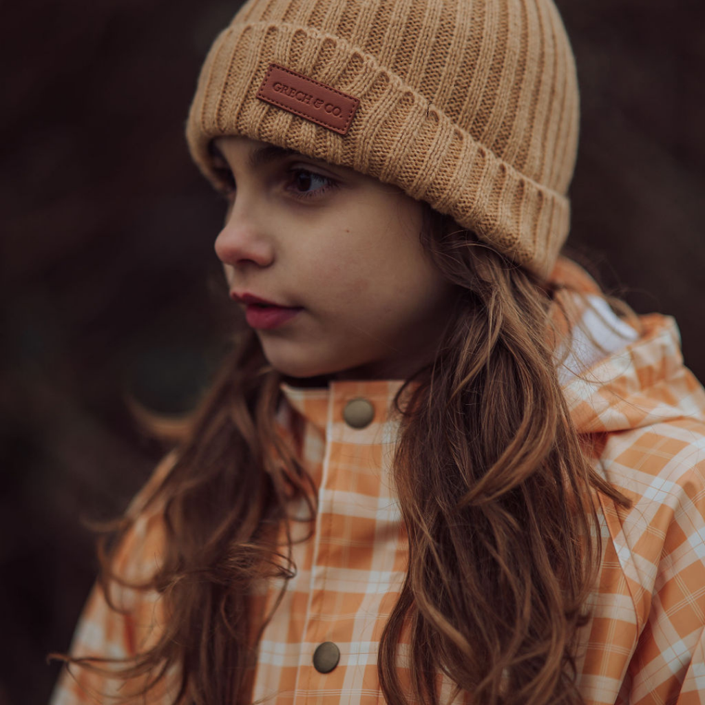 Knit Beanie Wide Rib | Buckwheat - The7Letter