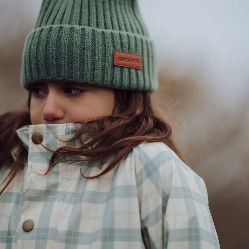 Knit Beanie Wide Rib | Fern - The7Letter
