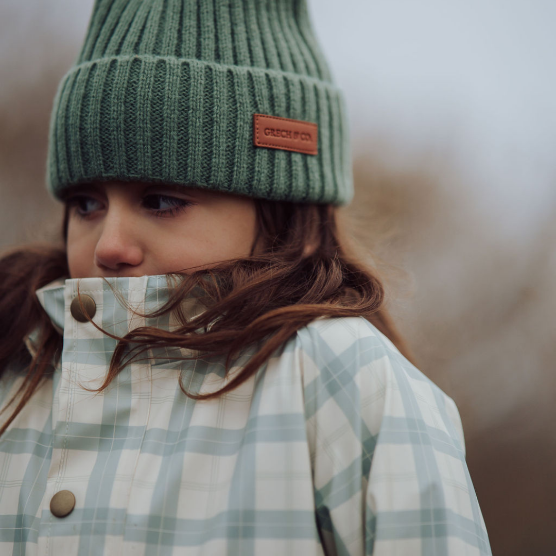 Knit Beanie Wide Rib | Fern - The7Letter