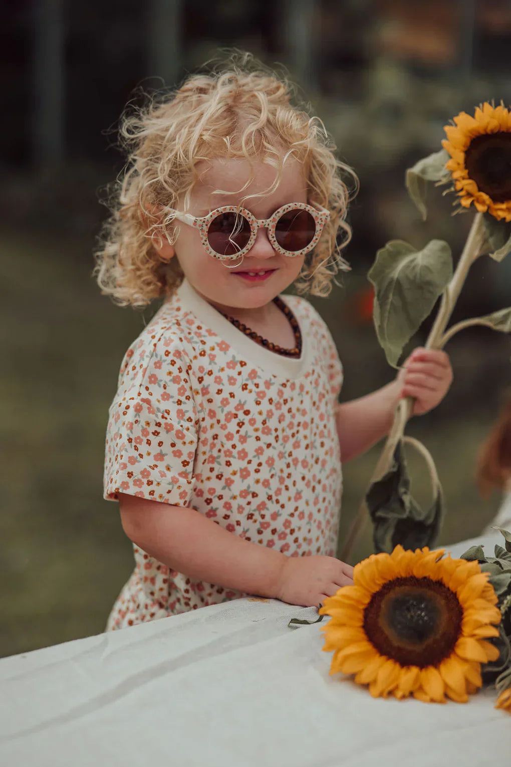 Oversized T-Shirt | Organic Cotton Jersey - Sunset Meadow - The7Letter