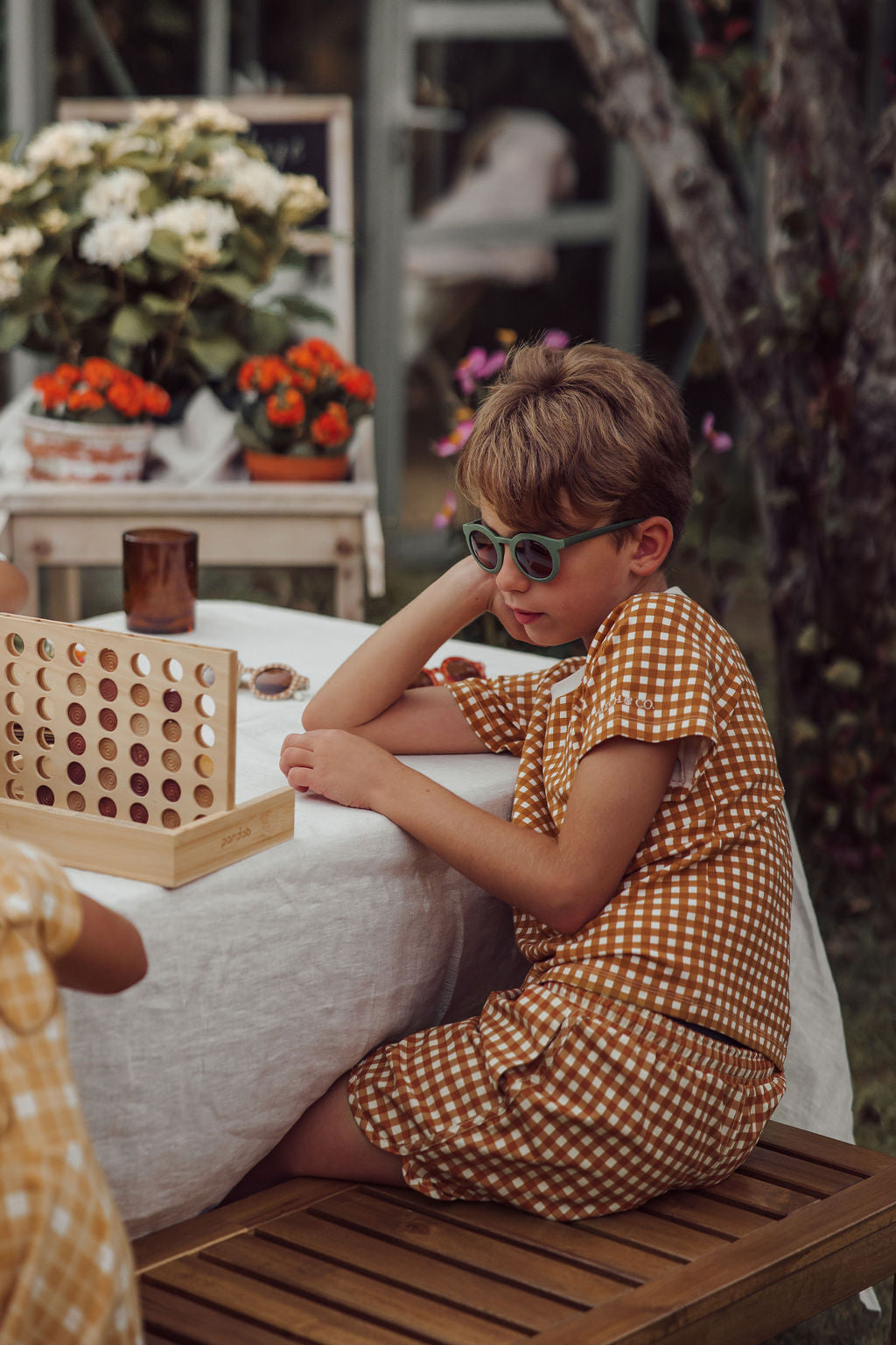 Swim Trunks | UPF + Recycled - Sienna Gingham - The7Letter