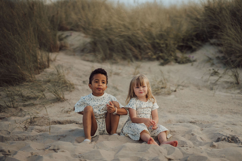 Sweetheart Twirl Dress | Organic Cotton Jersey - Scandi Floral - The7Letter