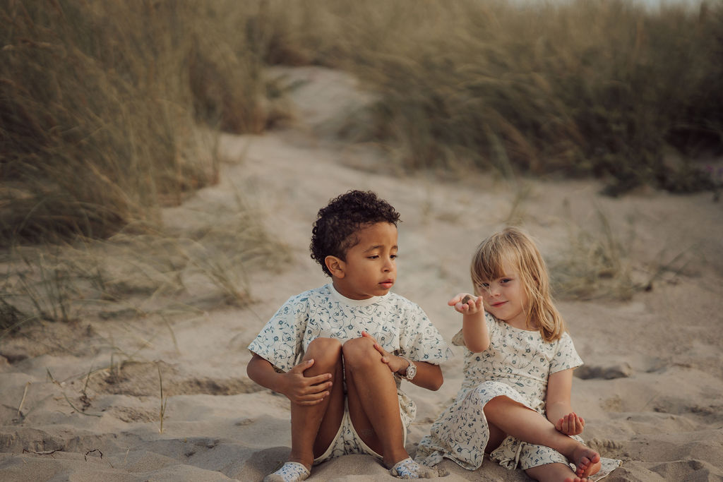 Sweetheart Twirl Dress | Organic Cotton Jersey - Scandi Floral - The7Letter