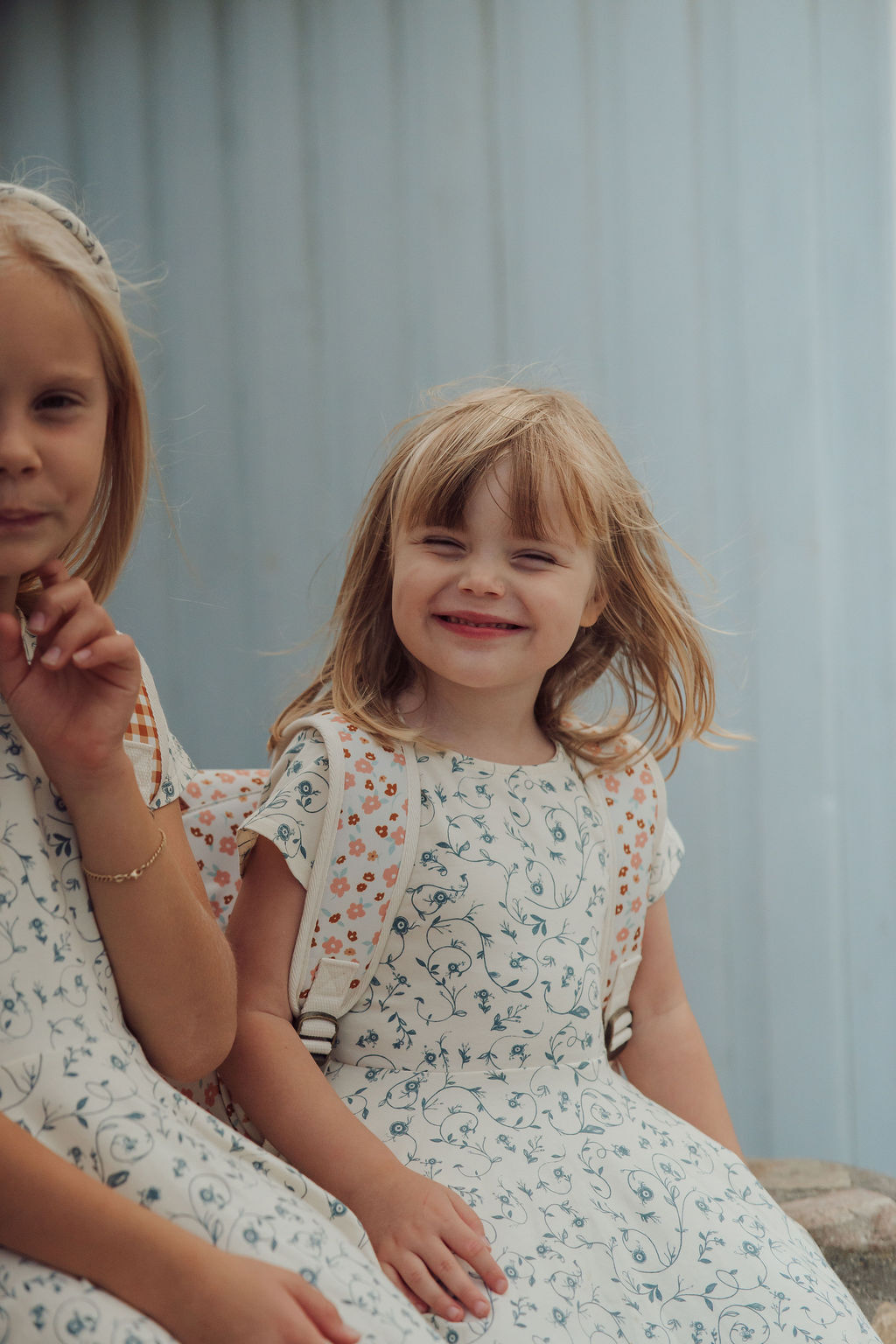 Sweetheart Twirl Dress | Organic Cotton Jersey - Scandi Floral - The7Letter