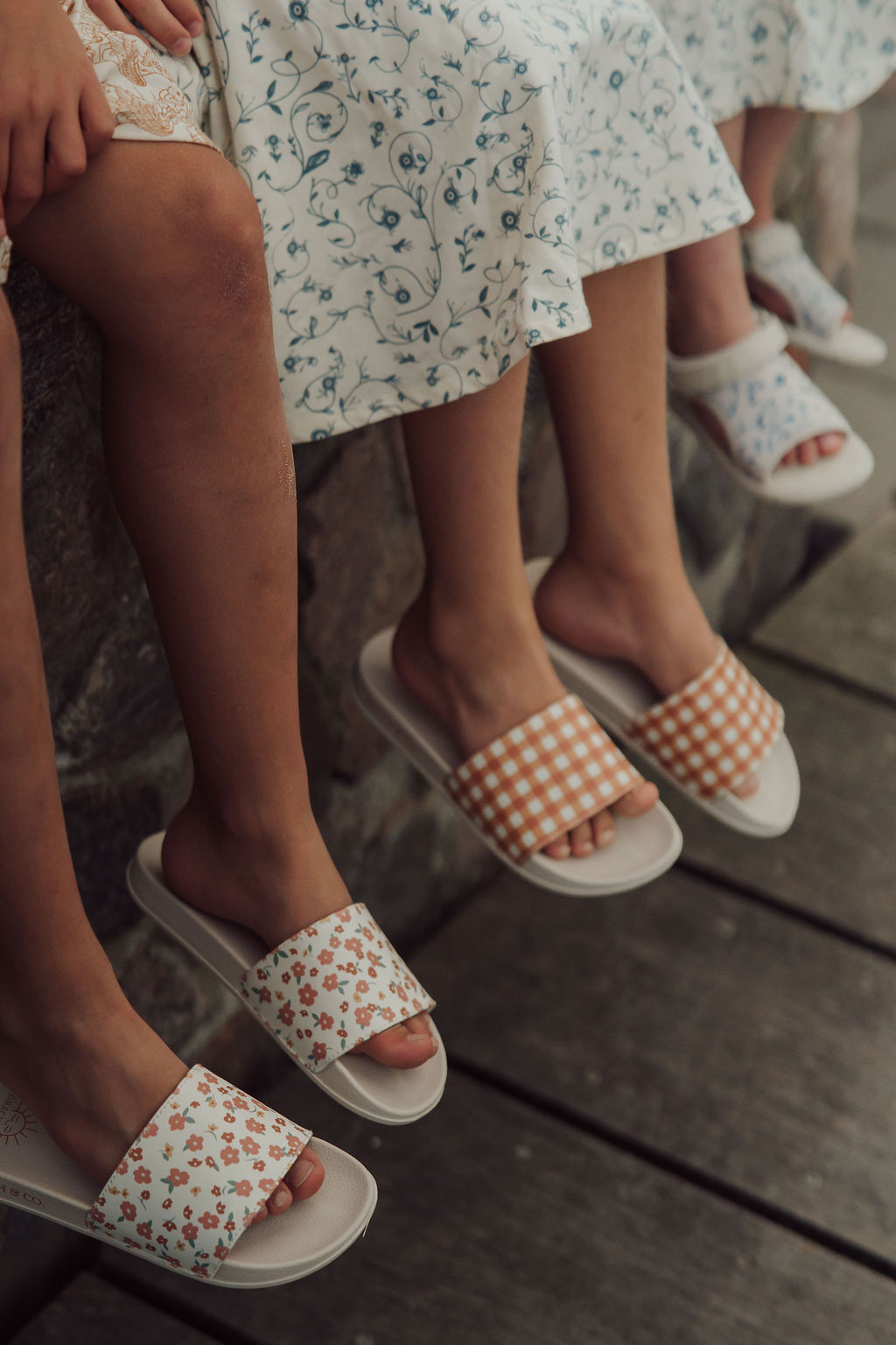 Slide Sandal | Sunset Meadow - The7Letter