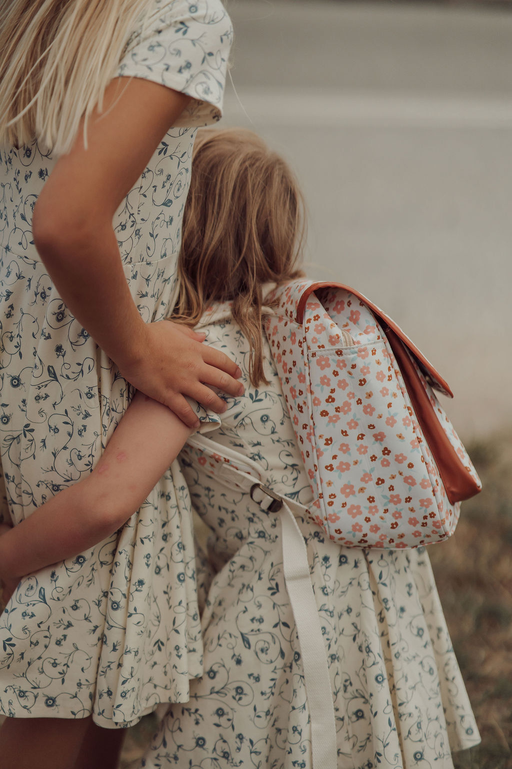 Sweetheart Twirl Dress | Organic Cotton Jersey - Scandi Floral - The7Letter