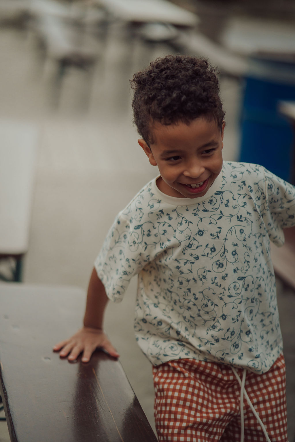 Swim Trunks | UPF + Recycled - Sienna Gingham - The7Letter