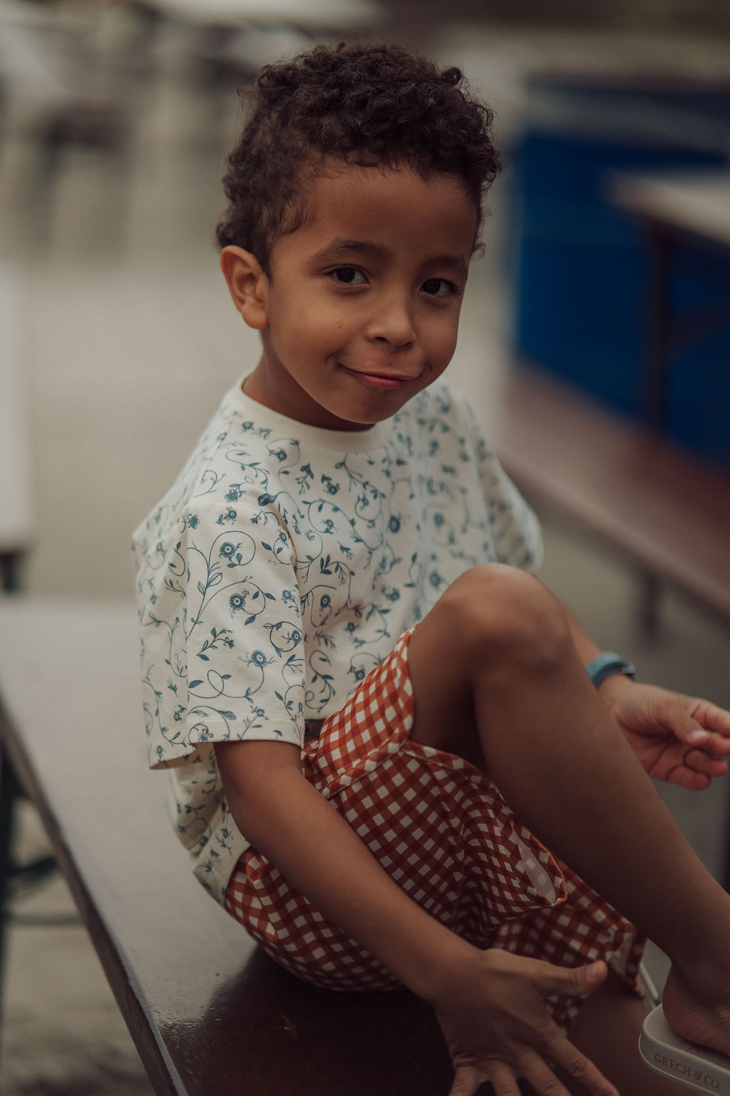 Swim Trunks | UPF + Recycled - Sienna Gingham - The7Letter