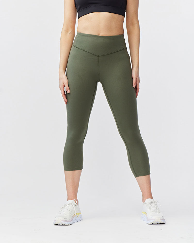 Go Again Women's Cropped Leggings Length 21" - The7Letter
