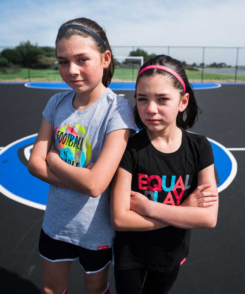 Equal Play Girls' Black T Shirt - The7Letter