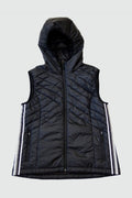 Powerstripe Eco-Friendly Down Hooded Vest - The7Letter