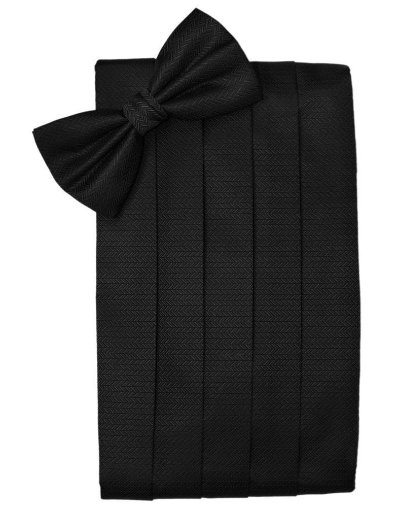 Ensemble cummerbund et nœud papillon à chevrons