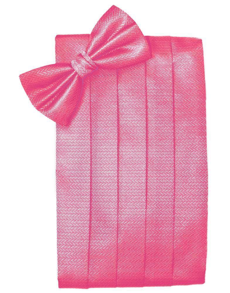 Set Herringbone Cummerbund & Bow Tie