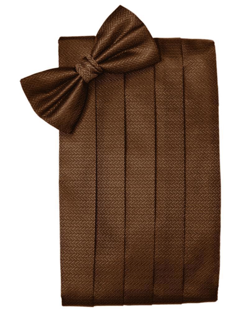Set Herringbone Cummerbund & Bow Tie