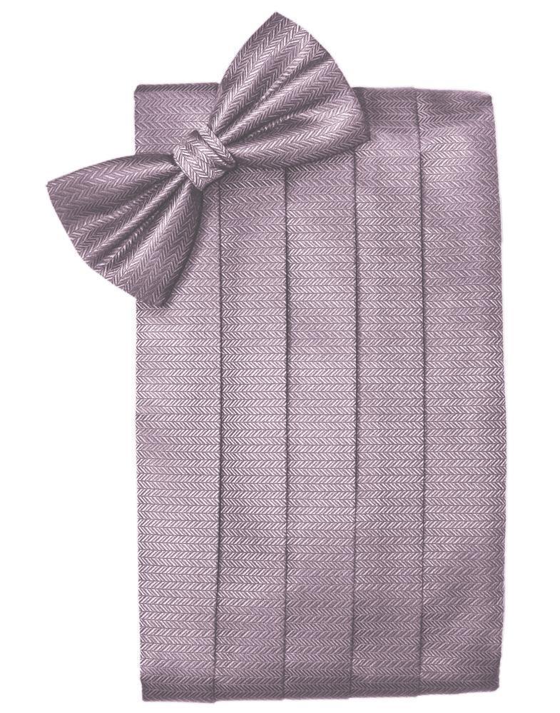 Set Herringbone Cummerbund & Bow Tie
