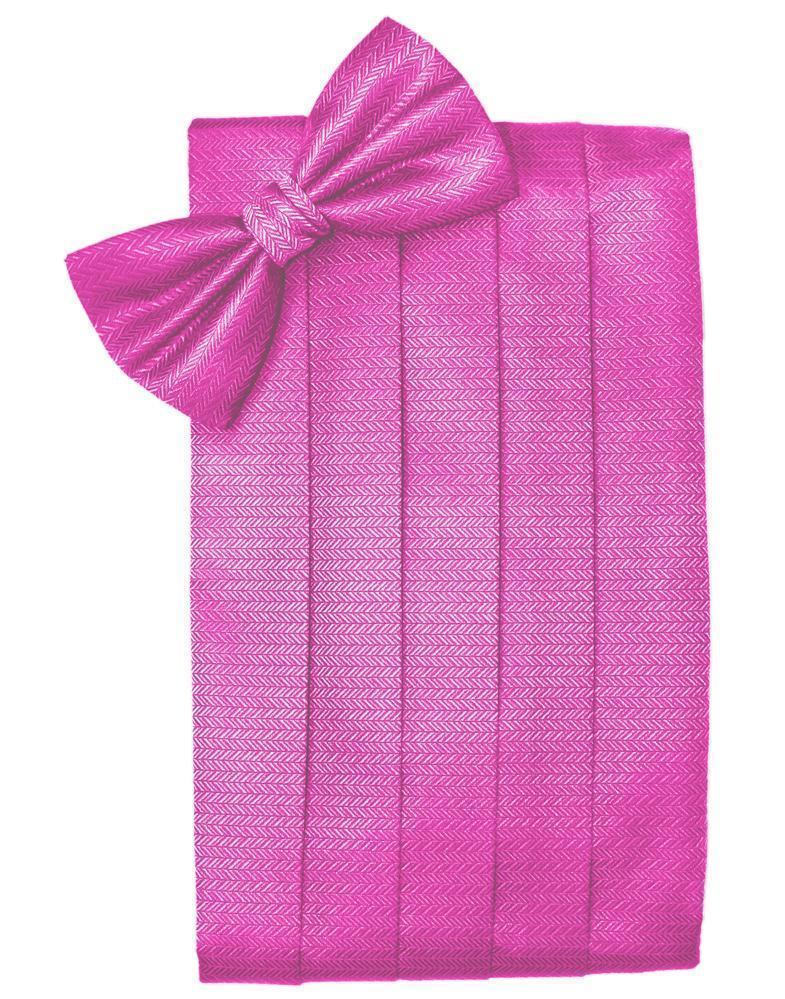 Set Herringbone Cummerbund & Bow Tie