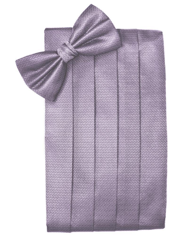 Set Herringbone Cummerbund & Bow Tie