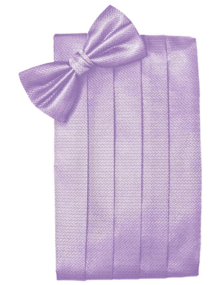 Set Herringbone Cummerbund & Bow Tie