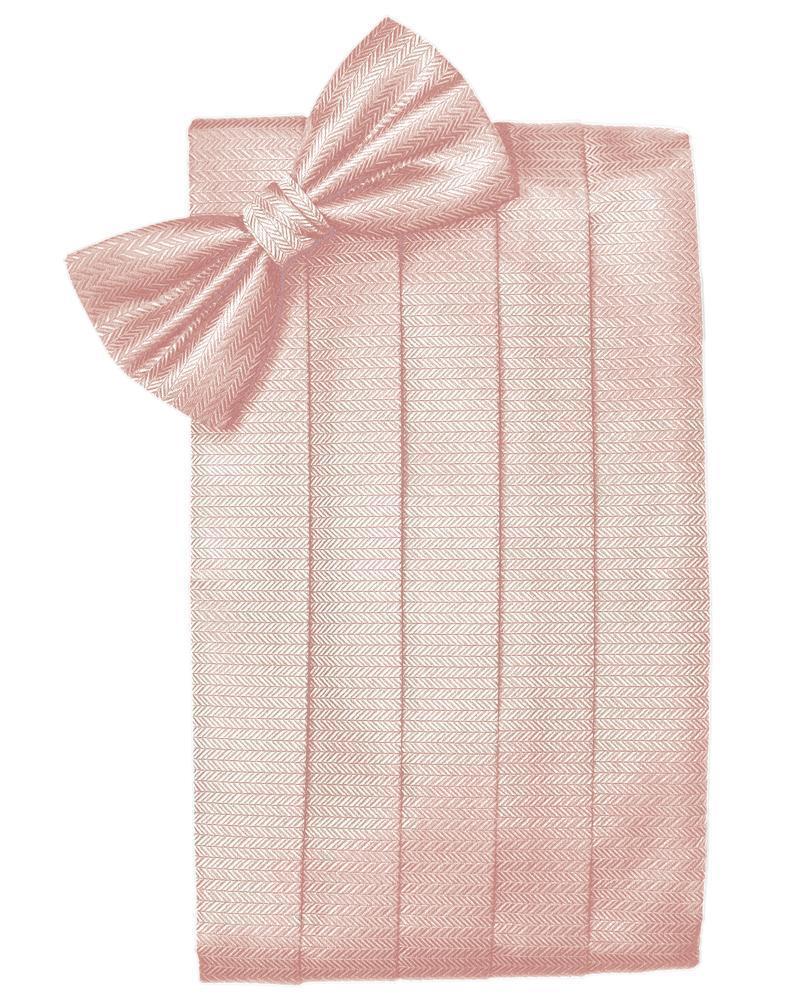 Set Herringbone Cummerbund & Bow Tie