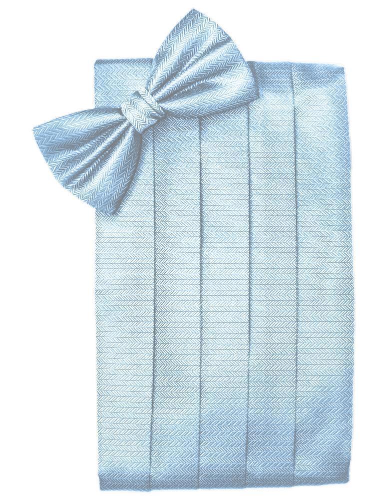 Set Herringbone Cummerbund & Bow Tie