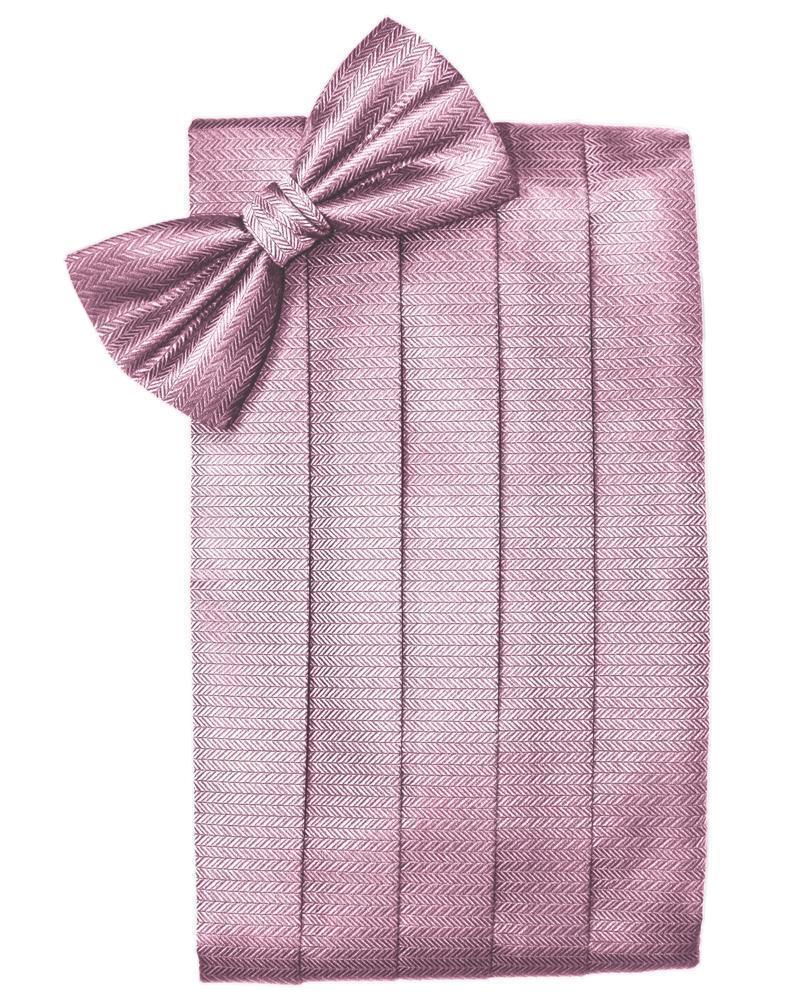 Set Herringbone Cummerbund & Bow Tie