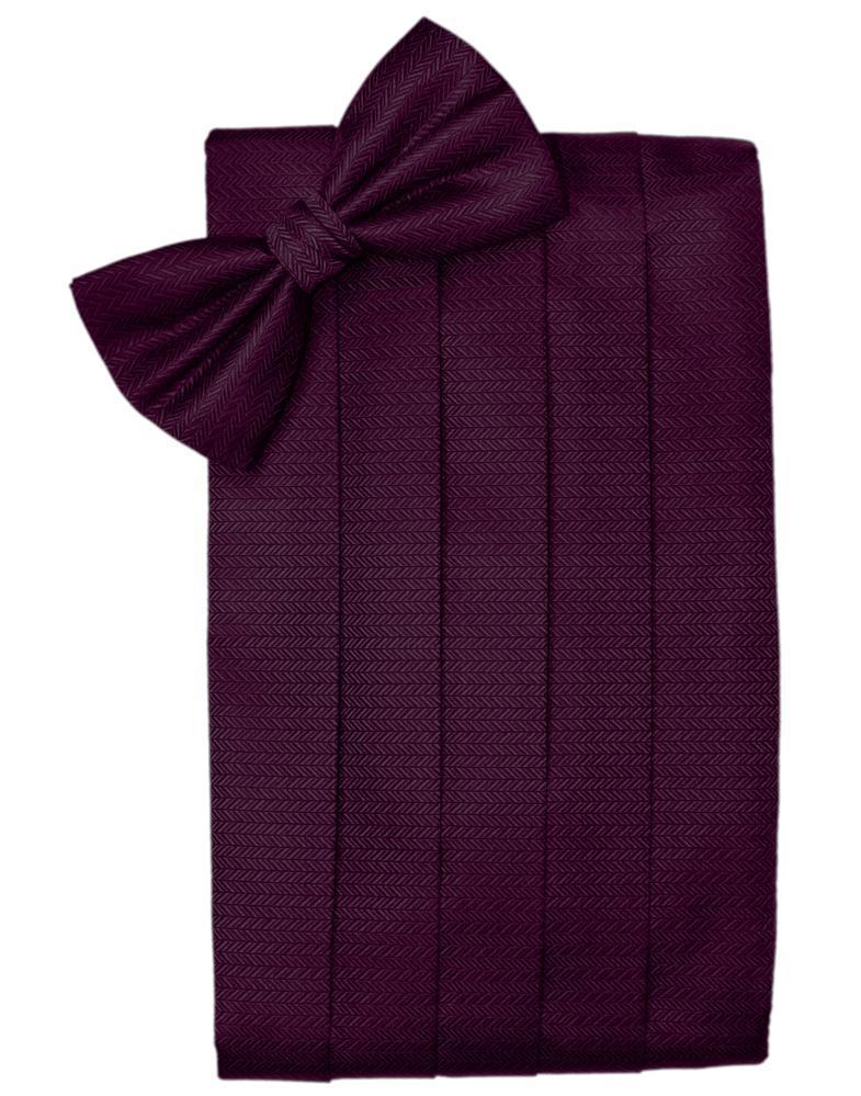 Set Herringbone Cummerbund & Bow Tie