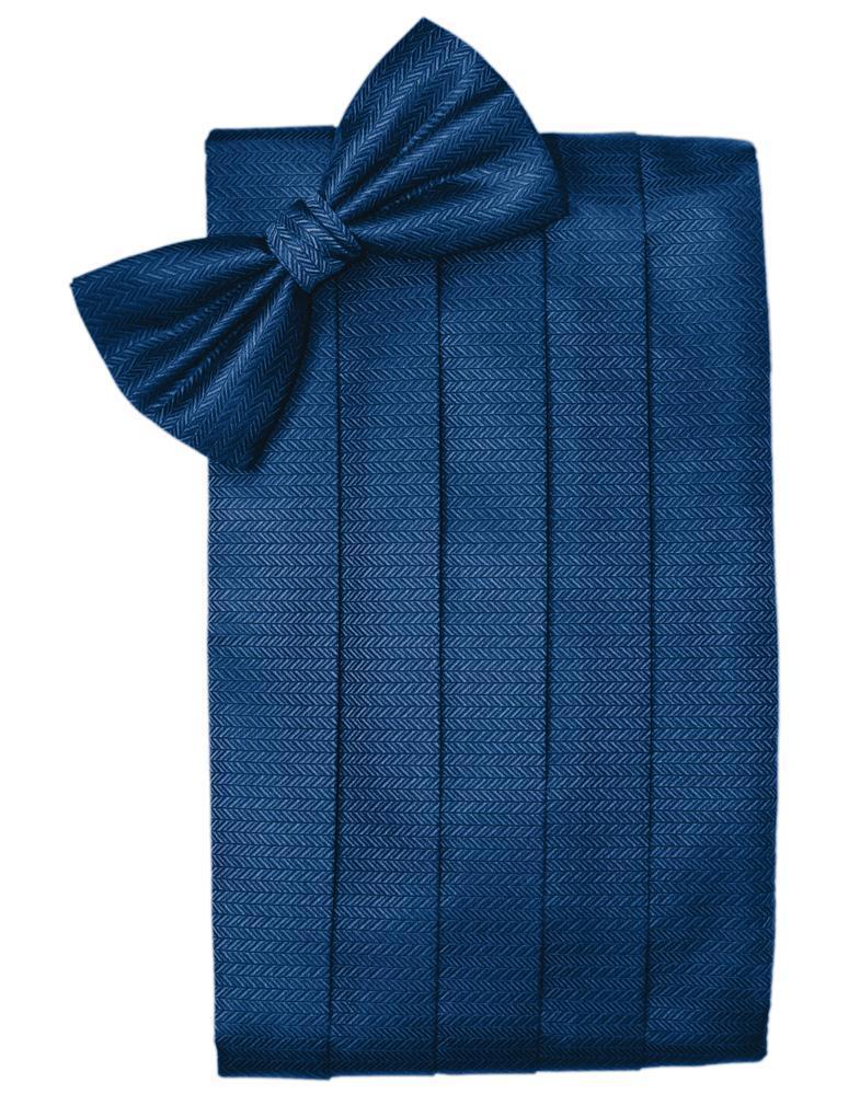 Set Herringbone Cummerbund & Bow Tie