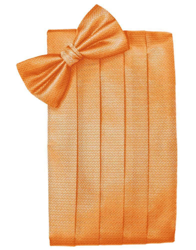 Set Herringbone Cummerbund & Bow Tie