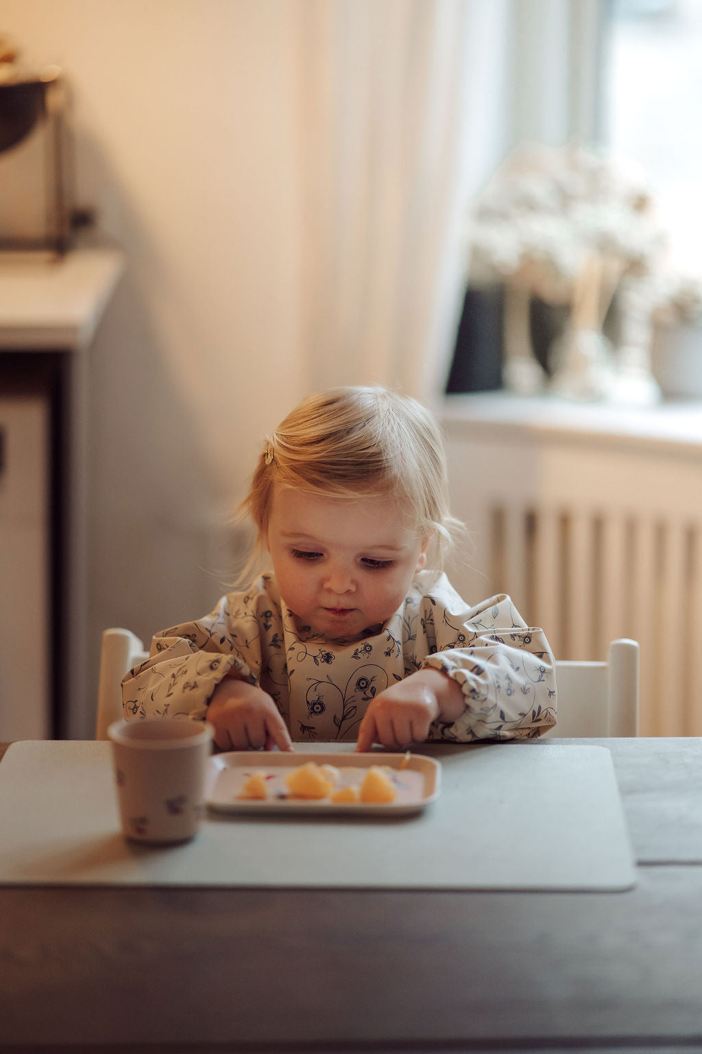 Smock Bib | Scandi Floral - The7Letter