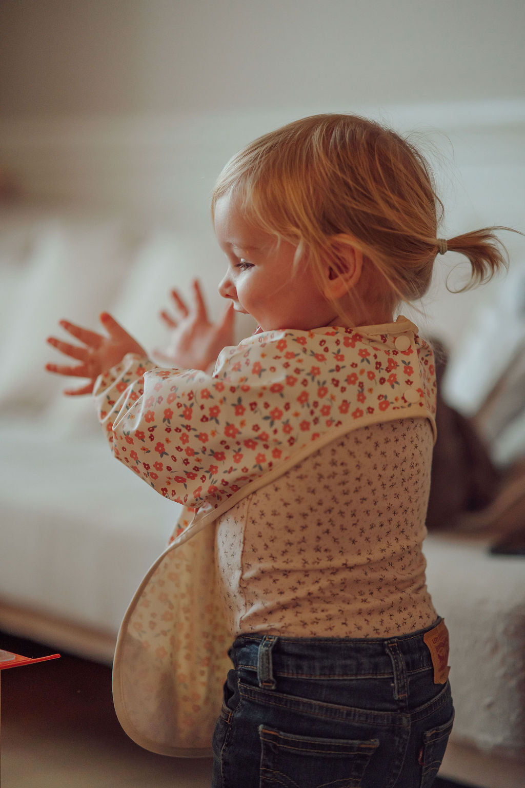 Smock Bib | Sunset Meadow - The7Letter