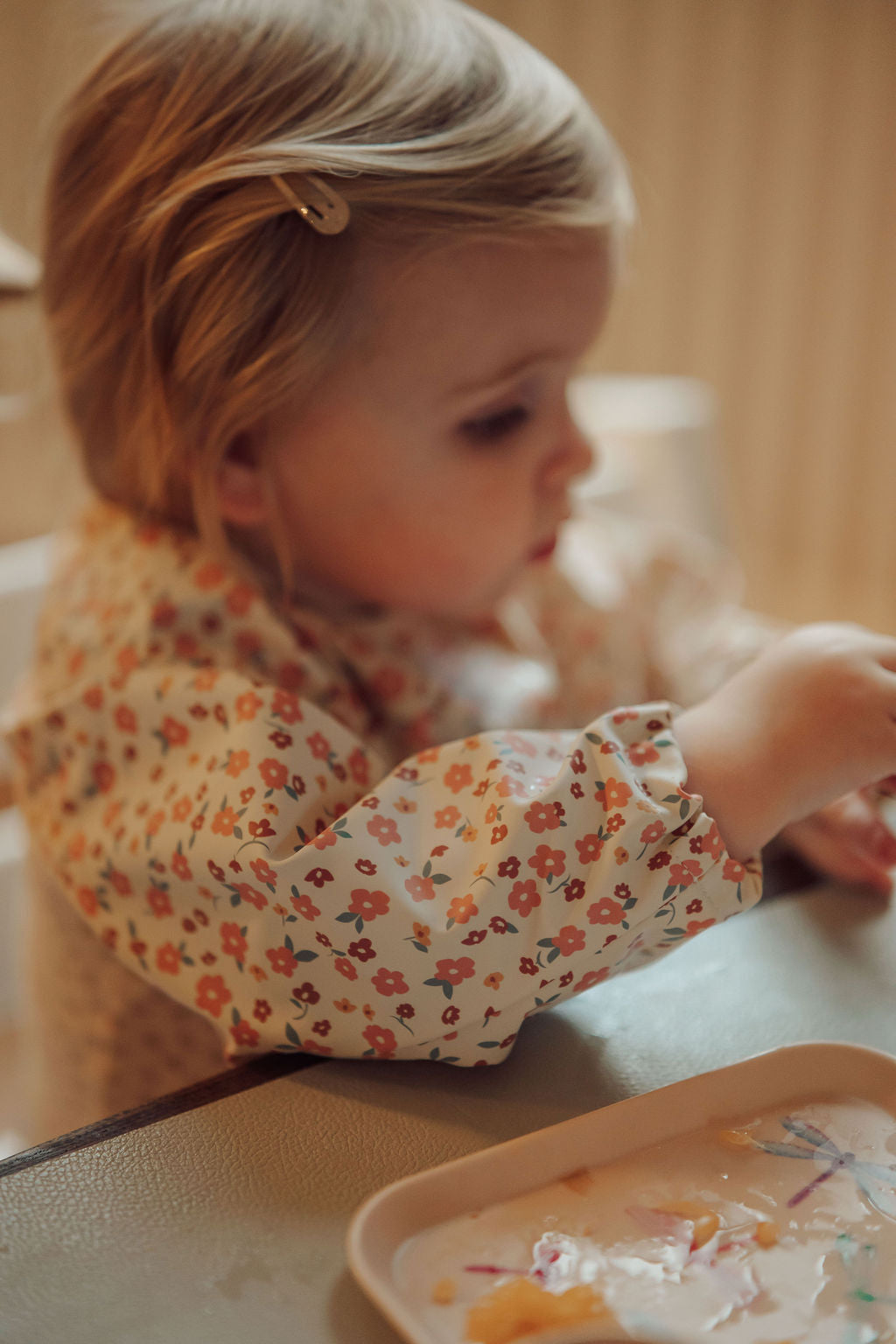 Smock Bib | Sunset Meadow - The7Letter