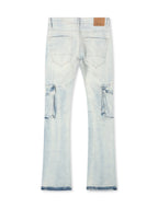 Jordan Craig Cargo Stacked Jean - Blanc glacé