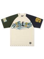 Street Approved Color Block Tee - Cream