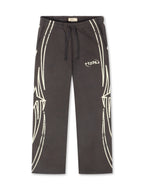 BLDG4 Star Wide Leg Pant - Charcoal Art
