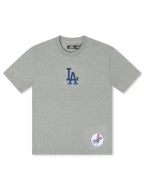 T-shirt Pro Standard Los Angeles Dodgers Wingspan à épaules tombantes - Gris chiné foncé