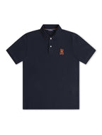 Polo Psycho Bunny Sanderson en piqué - Bleu marine