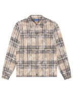 Chemise en flanelle Rebel Denim ornée de strass - Grise