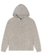 Rebel Denim Diamond Hoodie - Grey