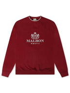 Malbon Monarch Crewneck - Red Mahogany